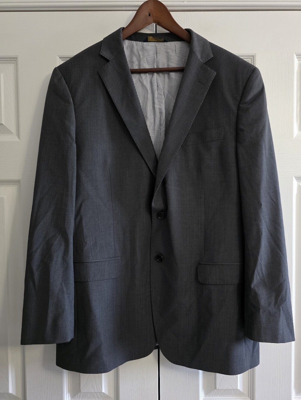 Brooks Brothers Explorer Suit Jacket Gray Madison Fit Men's 43R